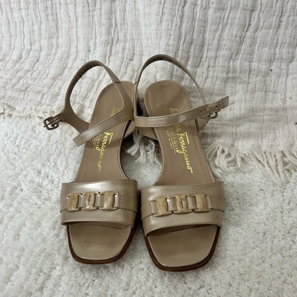 Salvatore Ferragamo Tan Sandals - Picture 1 of 6